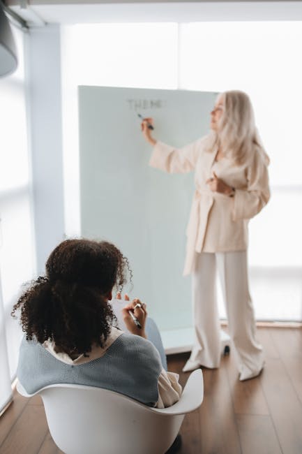 Teacher and student in conversation